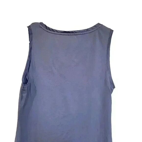 Banana Republic Women's Periwinkle Blue Rayon/Tencel/Cotton/Spandex V-neck Sleev - Picture 8 of 11
